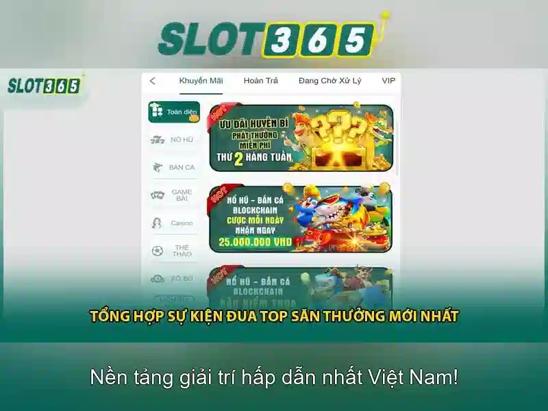 Slot365: Đánh giá tổng quan về nền tảng máy đánh bạc trực tuyến Giao diện nhà cái hoàn hảo