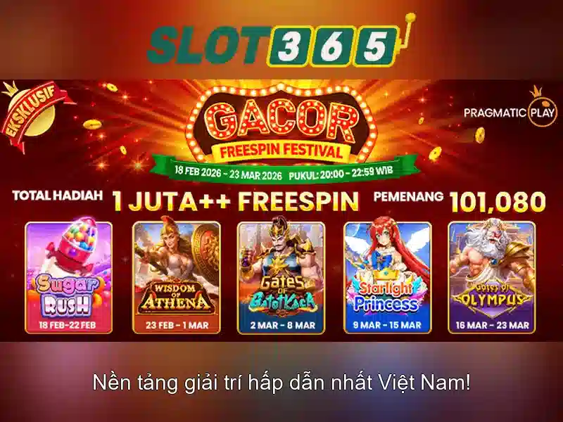 Slot365 - Trải nghiệm chơi slot trực tuyến Giao diện nhà cái hoàn hảo